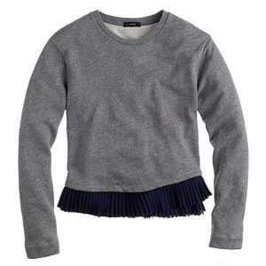 J. Crew Ruffle Hem Sweatshirt